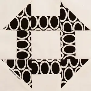 churn dash quilt block pattern