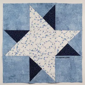 Double Friendship Star Quilt Block