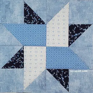 The duck tracks quilt block may be obscure. But it's an easy star block to make. See how step-by-step. Get fabric requirements for 8, 12, 16 and 20 inch sizes!