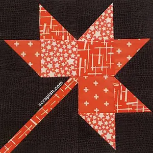 The fall leaf quilt block is easy for beginners - use HSTs. See a size chart to make it in three sizes. You may favor it over the Maple leaf.