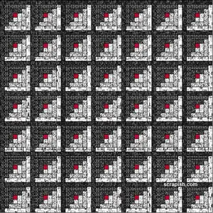 This log cabin quilt pattern has a traditional straight setting. Use 2 1/2 inch strips for quick, big blocks at 14 1/2 inches, unfinished!