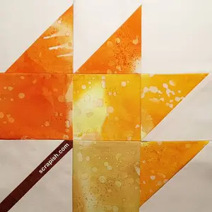 The maple leaf quilt block (aka autumn leaf) is an easy nine patch block. See how to make it and get a cutting chart for 6, 9 and 12 inch blocks!