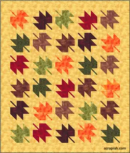 Who doesn't love a Maple leaf quilt? It's a classic, traditional quilt pattern. See how to make it more modern. Free step-by-step instructions!