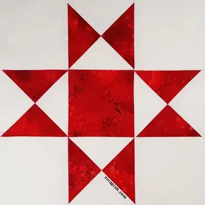 Ohio star quilt block directions using a quarter square triangle ruler. No lines to mark and very little trimming makes making a quilt faster.