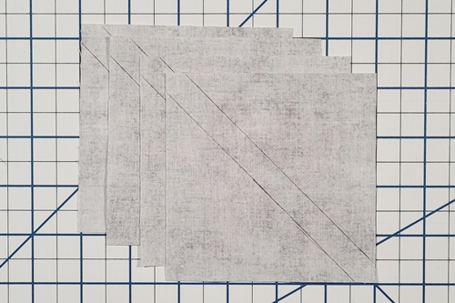 Step 2 - 4 Flying Geese At Once: mark squares. Step 2 - 4 Flying Geese At Once: mark squares.