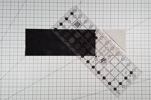 Step 5 Attic Window Quilt Block: cut/clip the corner. Step 5 Attic Window Quilt Block: cut/clip the corner.