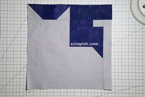 Finished cat quilt block pattern. Finished cat quilt block pattern.