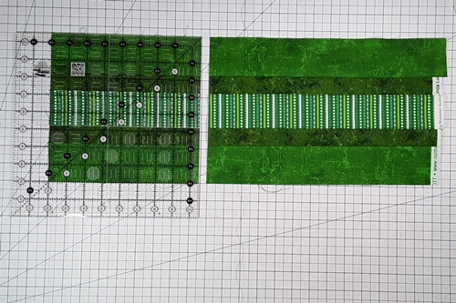 Step 2 Christmas Ornament Quilt Block Pattern: Cut or trim ornament square to size.