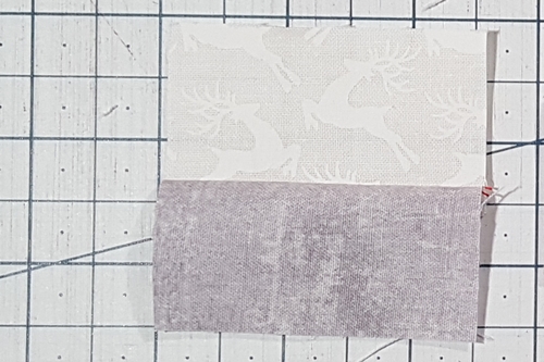 Step 3 Christmas Ornament Quilt Block Pattern: make the Christmas ornament block cap.