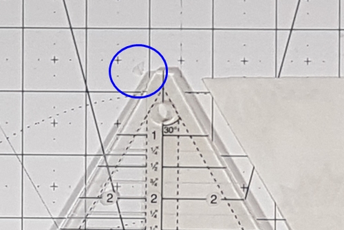 Step 3b Christmas Tree Quilt Block: cut side, or background, triangles. Step 3b Christmas Tree Quilt Block: cut side, or background, triangles.