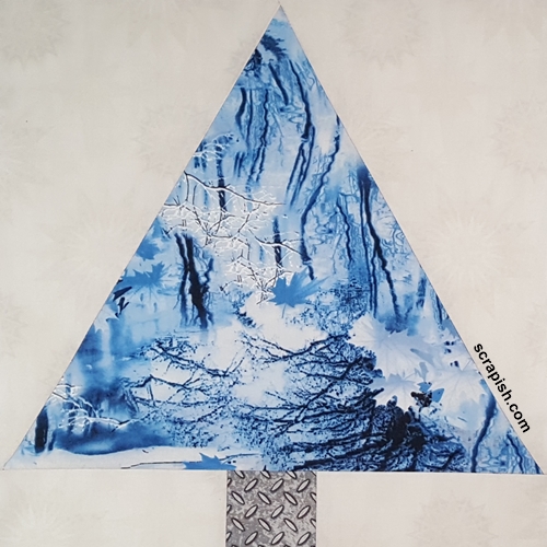 Picture of a Christmas tree quilt block.