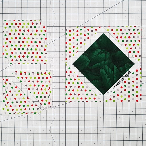 Corner Triangles for Setting Blocks on Point