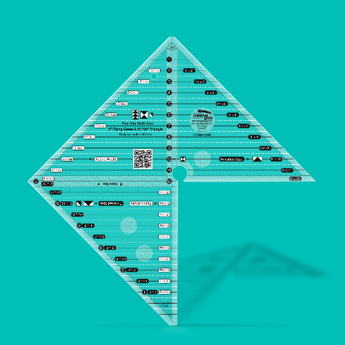picture of Creative Grids (R) 6" Flying Geese and 45/90 Degree Triangle Ruler