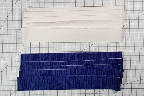 Step 2 Cross Quilt Pattern: cut fabric for inner and outer outlines of cross.