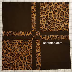 Disappearing 4 Patch Quilt Block Step 5c Disappearing 4 Patch Quilt Block Step 5c