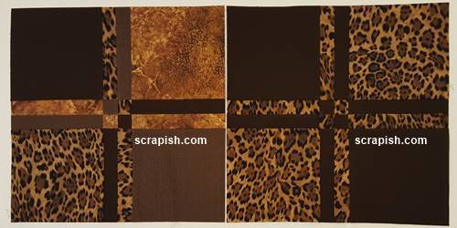 Disappearing 4 Patch Quilt Block Four Fabrics vs Two Fabrics Comparison