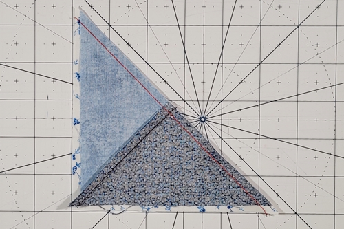Double Friendship Star Quilt Block Tutorial Step 8: using the fold as a guide, center a QST unit over each HST. Stitch a seam along the diagonal length. Double Friendship Star Quilt Block Tutorial Step 8: using the fold as a guide, center a QST unit over each HST. Stitch a seam along the diagonal length.