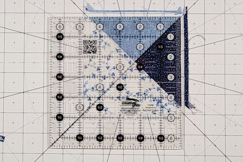 Double Friendship Star Quilt Block Tutorial Step 9: peel the QST unit right side up to reveal star points. Trim the unit to size according to the cutting and trimming chart near the top of the page. Double Friendship Star Quilt Block Tutorial Step 9: peel the QST unit right side up to reveal star points. Trim the unit to size according to the cutting and trimming chart near the top of the page.
