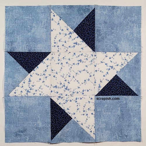 Easy Star Quilt Blocks in 12 Inch Size