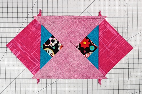 Step 10 Economy Quilt Block: Repeat Steps 4 through 6 along the horizontal sides of the square in a square. Step 10 Economy Quilt Block: Repeat Steps 4 through 6 along the horizontal sides of the square in a square.