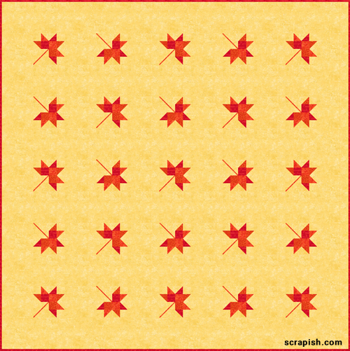 Fall Leaf Quilt Pattern