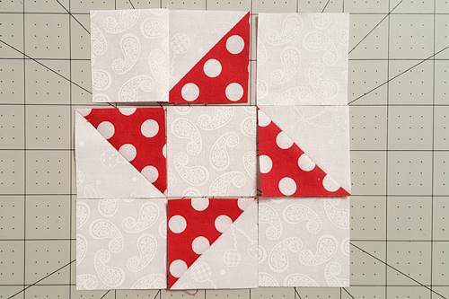 Step 4b Friendship Star Quilt Block Step 4b Friendship Star Quilt Block
