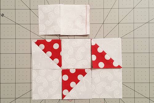 Step 4c Friendship Star Quilt Block Step 4c Friendship Star Quilt Block
