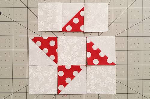 Step 4d Friendship Star Quilt Block Step 4d Friendship Star Quilt Block