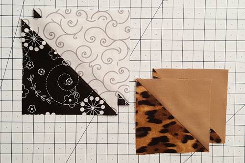 Half square triangle quilt pattern: modern fabric choices. Half square triangle quilt pattern: modern fabric choices.