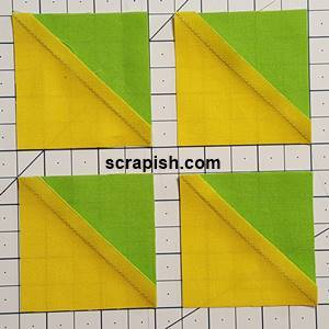 Back side of HSTs after trimming