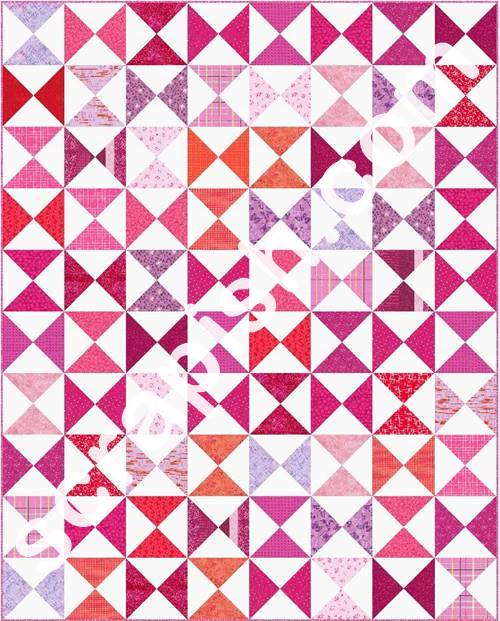 Hourglass Quilt Block Chart