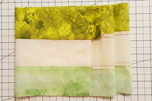 Step 2a Irish Chain Quilt Pattern: Make 13 of Strip Set A. Step 2a Irish Chain Quilt Pattern: Make 13 of Strip Set A.