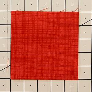 Log Cabin Quilt Block Step 2a Log Cabin Quilt Block Step 2a