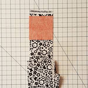 Log Cabin Quilt Block Step 3a Log Cabin Quilt Block Step 3a