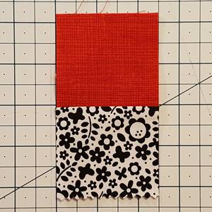 Log Cabin Quilt Block Step 3e Log Cabin Quilt Block Step 3e