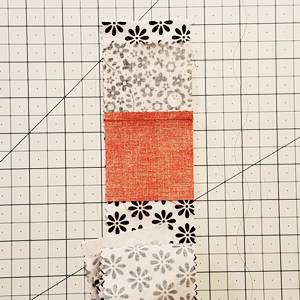 Log Cabin Quilt Block Step 4a Log Cabin Quilt Block Step 4a