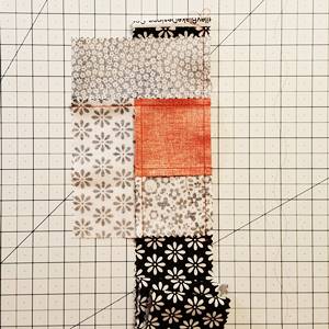 Log Cabin Quilt Block Step 4f Log Cabin Quilt Block Step 4f
