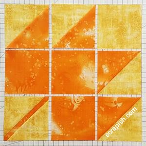 Step 3a Maple Leaf Quilt Pattern:  Layout Blocks.