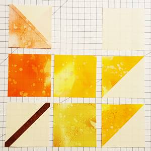 maple leaf quilt block pattern Step 5a maple leaf quilt block pattern Step 5a