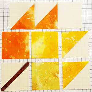 maple leaf quilt block pattern Step 5b row 1 maple leaf quilt block pattern Step 5b row 1