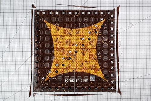 Step 20 Orange Peel Quilt Block: Trim the block to size. I trimmed to 12 1/2 inches, about 1 1/4 inches past each point. Step 20 Orange Peel Quilt Block: Trim the block to size. I trimmed to 12 1/2 inches, about 1 1/4 inches past each point.