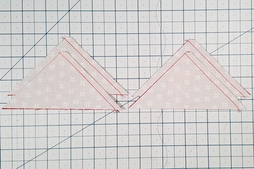 How To Use A Quarter Square Triangle Ruler: If you stitch all of the QSTs with the same fabric on top... How To Use A Quarter Square Triangle Ruler: If you stitch all of the QSTs with the same fabric on top...