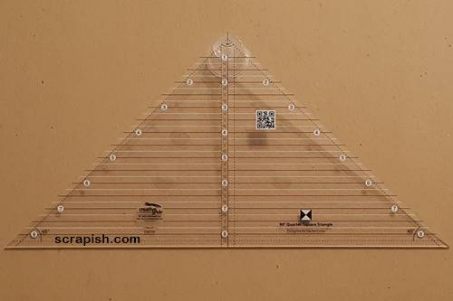 Picture of a Creative Grids (R) quarter square triangle ruler
