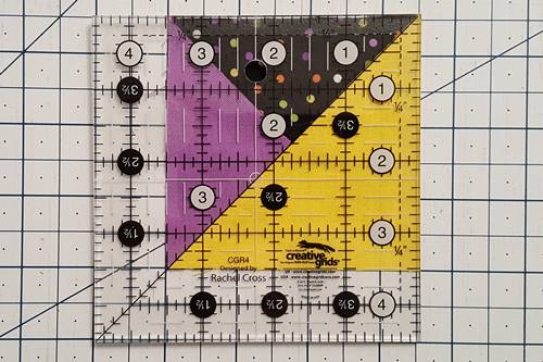 quick quarter square triangles