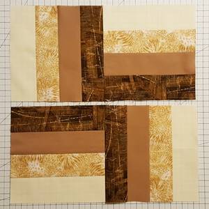 Rail Fence Quilt Block Step 4c Rail Fence Quilt Block Step 4c