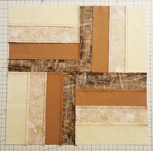 Backside of Rail Fence Quilt Block Backside of Rail Fence Quilt Block