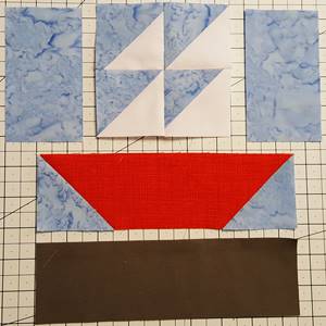 sailboat quilt block pattern Step 4d sailboat quilt block pattern Step 4d