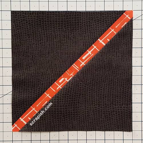 Picture of stem for leaf quilt blocks.