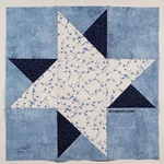 thumbnail picture of a double friendship star quilt block