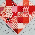 heart quilt block pattern